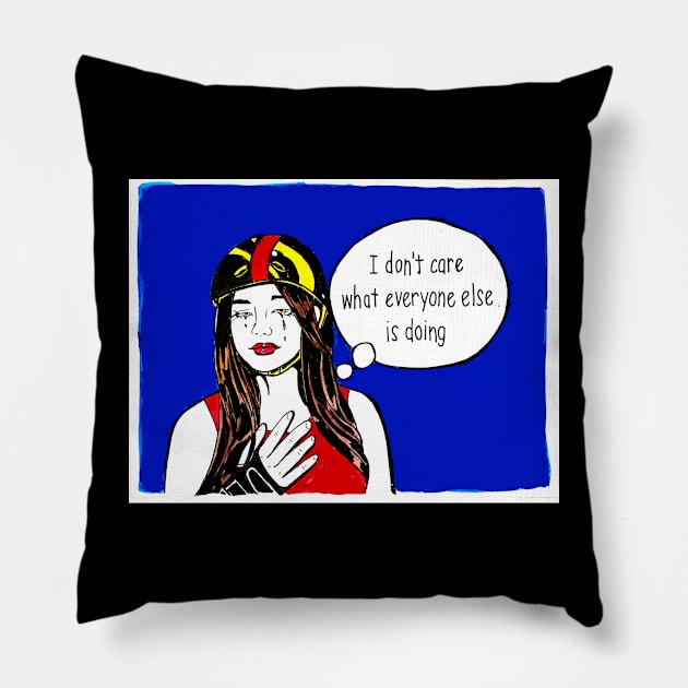 I don't really care.... Pillow by Brandy Devoid special edition collecion