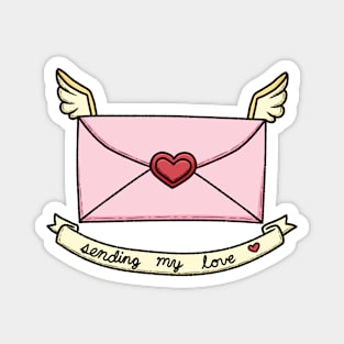 Sending my love Magnet