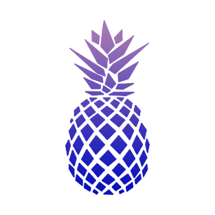 Purple Pineapple Design T-Shirt