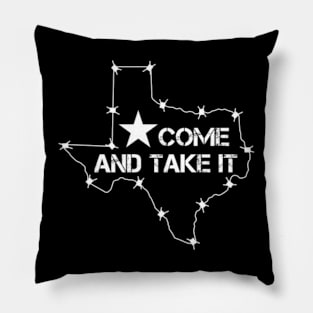 Texas Barbed Wire Map | Come And Take It Pillow