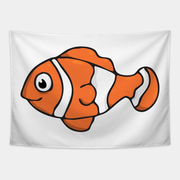 clown fish illustration Tapestry by The_shire_hobbit