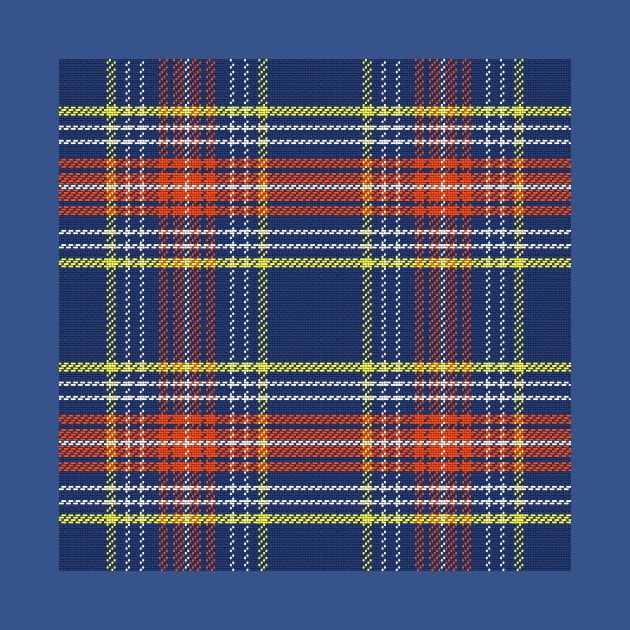 Pattern Scottish tartan blue by kavalenkava