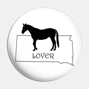 South Dakota Horse Lover Gift Pin