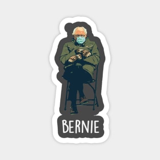 Bernie Sanders With Mittens Magnet