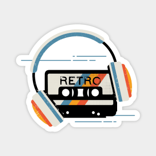 Retro Cassette Tape (Retro) Magnet