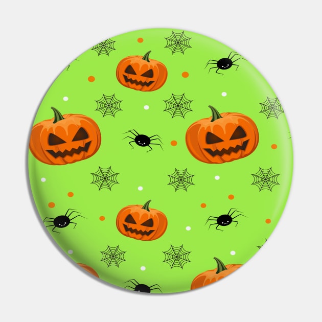 Halloween Pattern Pin by DragonTees