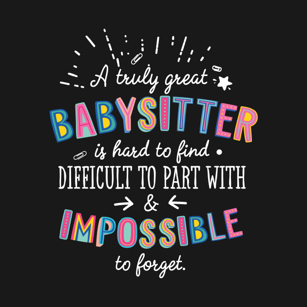 A truly Great Babysitter Gift - Impossible to forget by BetterManufaktur