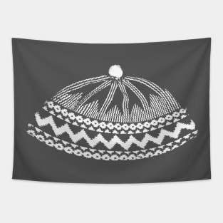 Kufi Haji Muslim Hat Design - Grey Tapestry