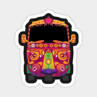 Road ke Rani Pakistani Rickshaw Magnet