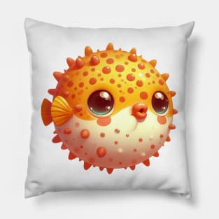 Cute Puffer Fish Pillow