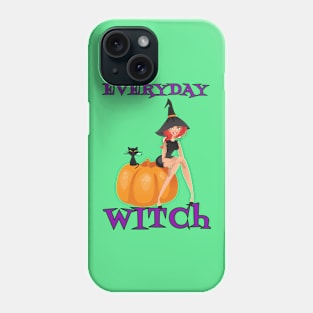 Everyday Witch Happy Halloween Wiccan Mystery Magic Gift Phone Case