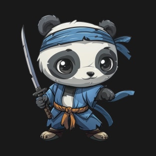 Panda Ninja - Panda Bear Japanese T-Shirt