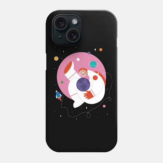 The astronaut Phone Case by damppstudio