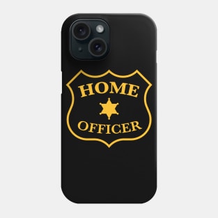 Home Officer Badge (Small Office / Job / Patch / Gold) Phone Case