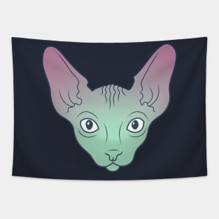 Alien Sphynx Cat Tapestry