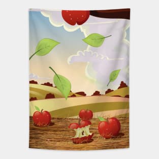 Fall Apples Tapestry