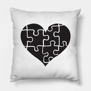 Puzzle heart Pillow