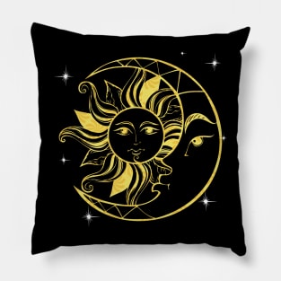 Sun, Moon, Star Pillow