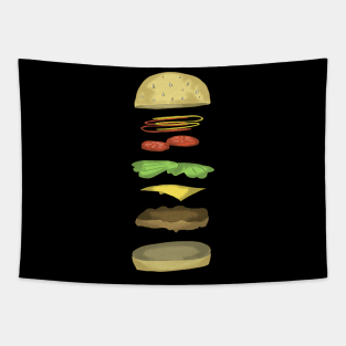 Layered Burger Tapestry