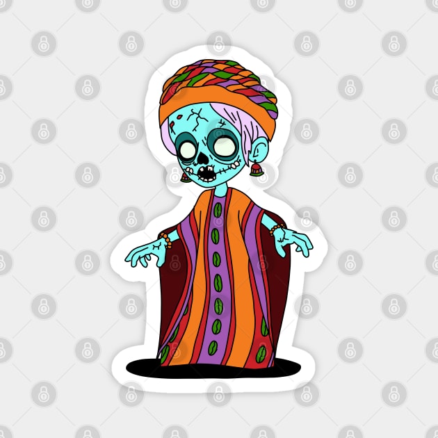 Cute Malian Zombie Magnet by H. R. Sinclair