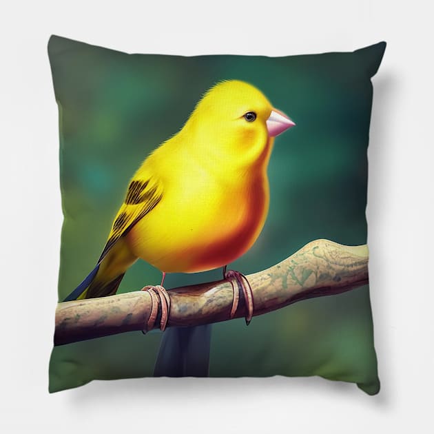 canary Pillow by cloudart2868