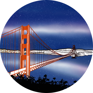 The Golden Gate Bridge San Francisco Magnet