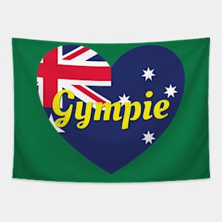 Gympie QLD Australia Australian Flag Heart Tapestry