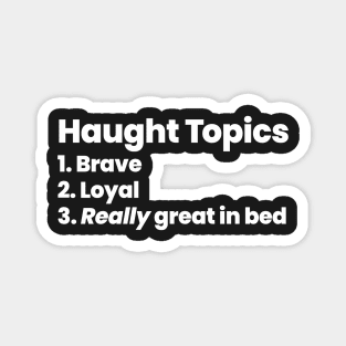 Haught Topics - Nicole Haught - Wynonna Earp Magnet