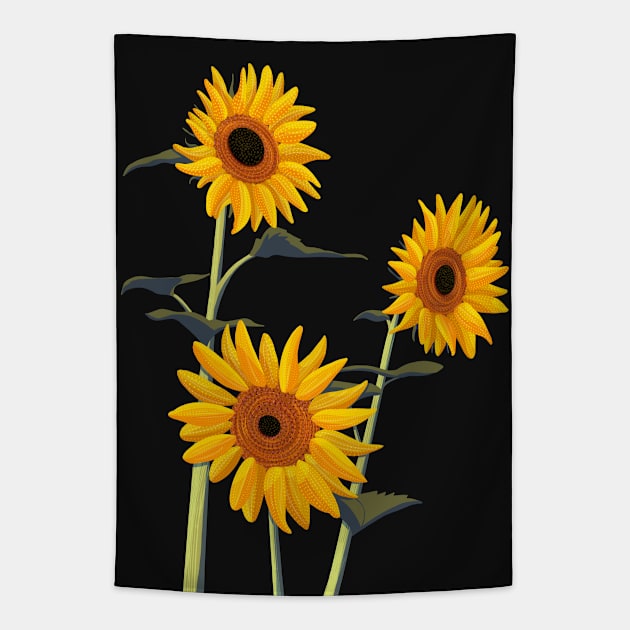 Sunflowers Tapestry by jamesboast