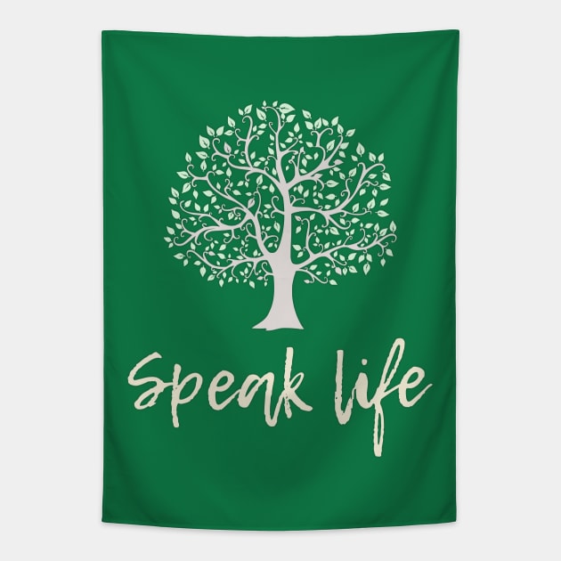 speak life Tapestry by timlewis