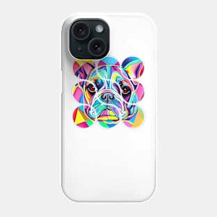 French Bulldog in Abstract Colors Phone Case