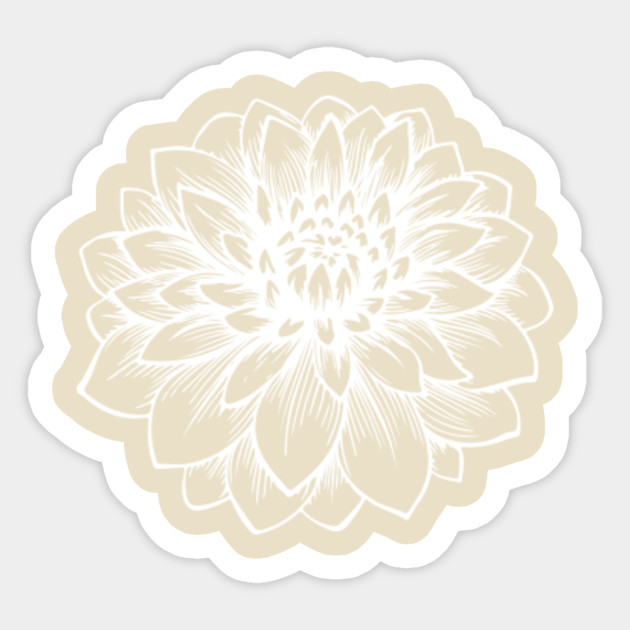 Dahlia Flower Aster Family Dahlia Sticker Teepublic Au