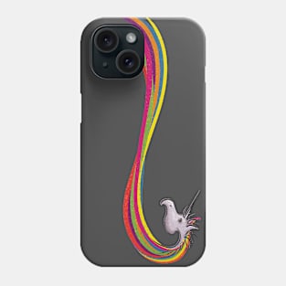 Rainbow Long hair Unicorn. Phone Case