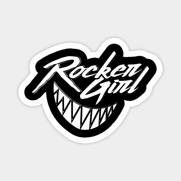 Rocker Girl Drummer Magnet by Rocker Girl