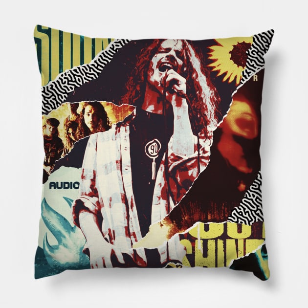 Grunge Collage Pillow by Aefe