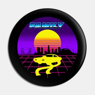 Fast and Furious Family Retro Dominic Torretto Challenger Sunset Pin