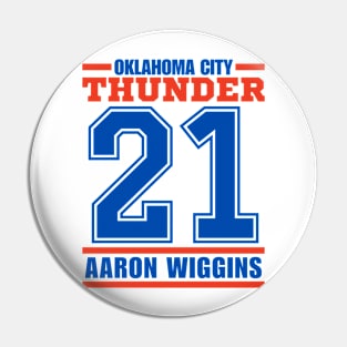 Oklahoma City Thunder Wiggins 21 Basketball Player Pin