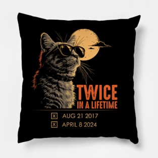 Total Solar Eclipse Twice In A Lifetime Pillow