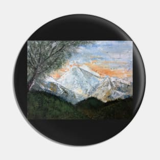 Semi abstract river scape 7 Pin