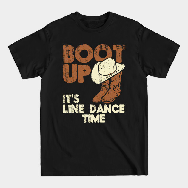 Disover Country Western Line Dance Line Dancing Cowboy - Line Dance - T-Shirt