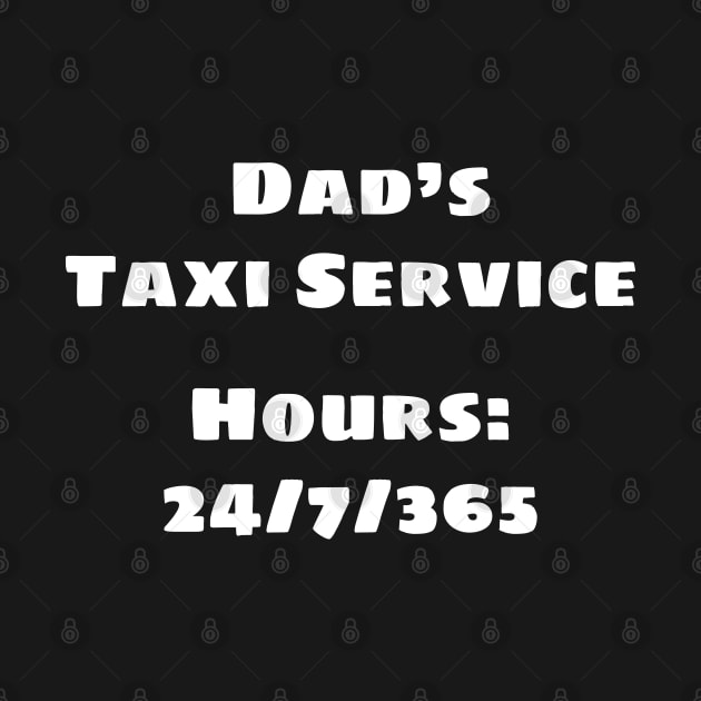 Dad's Taxi (White) by BlakCircleGirl