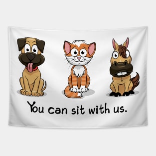 'You Can Sit With Us' Radical Kindness Anti Bullying Shirt Tapestry