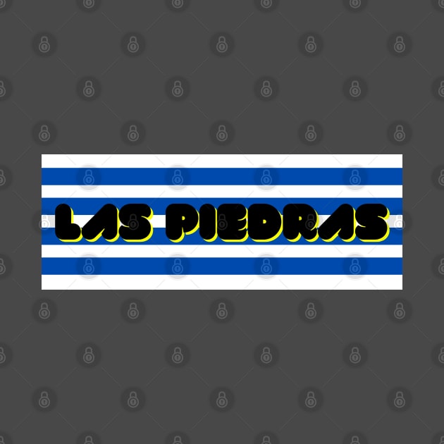 Las Piedras City in Uruguay Flag Stripes Color by aybe7elf