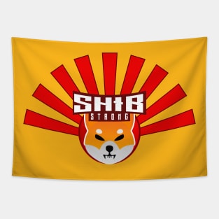 SHIB STRONG - Shiba Inu Crypto Army Tapestry