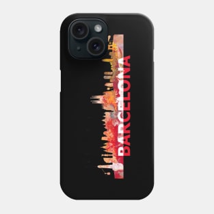 Barcelona Skyline Phone Case