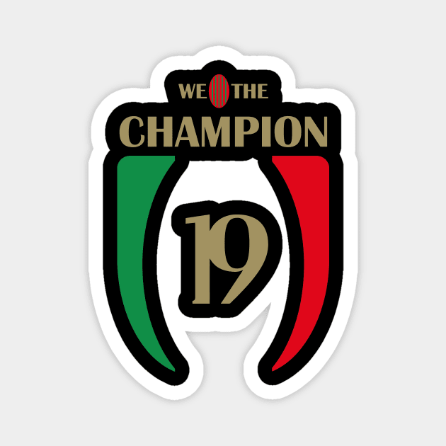 WE THE CHAMP19NS - Milan We The Champion Magnet by Zercohotu