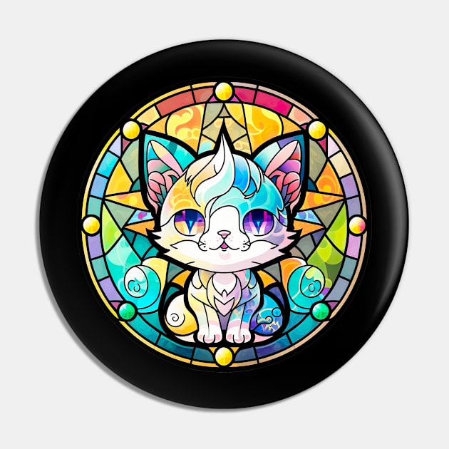 Cats Mosaic Pin by AstrAI