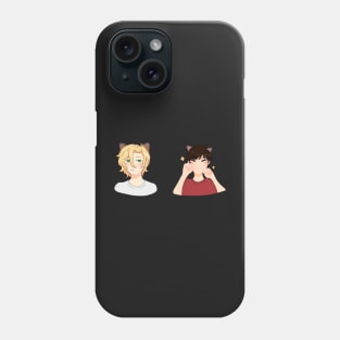 Ash and Eiji Cat ears Phone Case