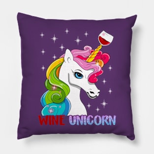 Wine Unicorn Pillow