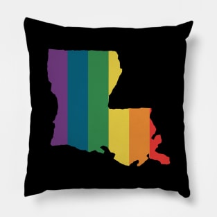 Louisiana State Rainbow Pillow